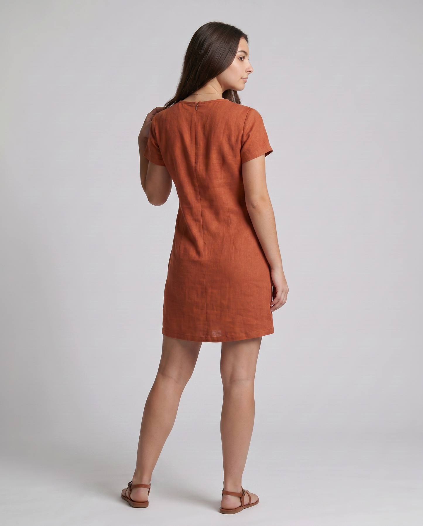 Vestido Alma Terracota